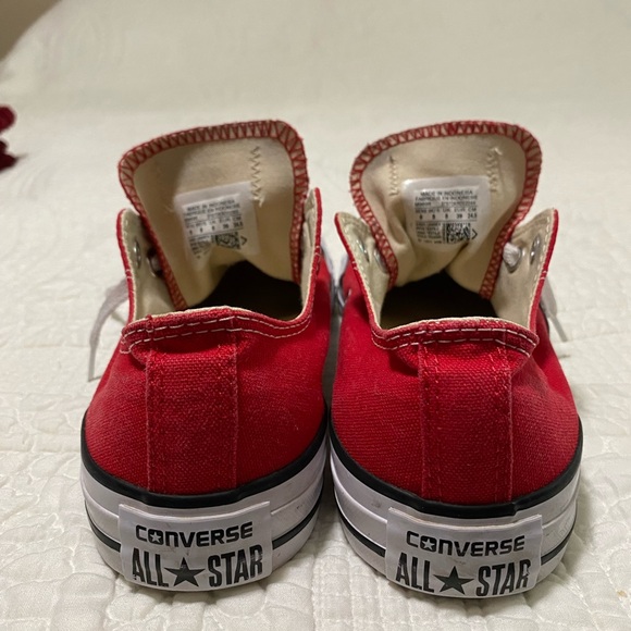Converse All Star Red Canvas Sneakers - Picture 5 of 8